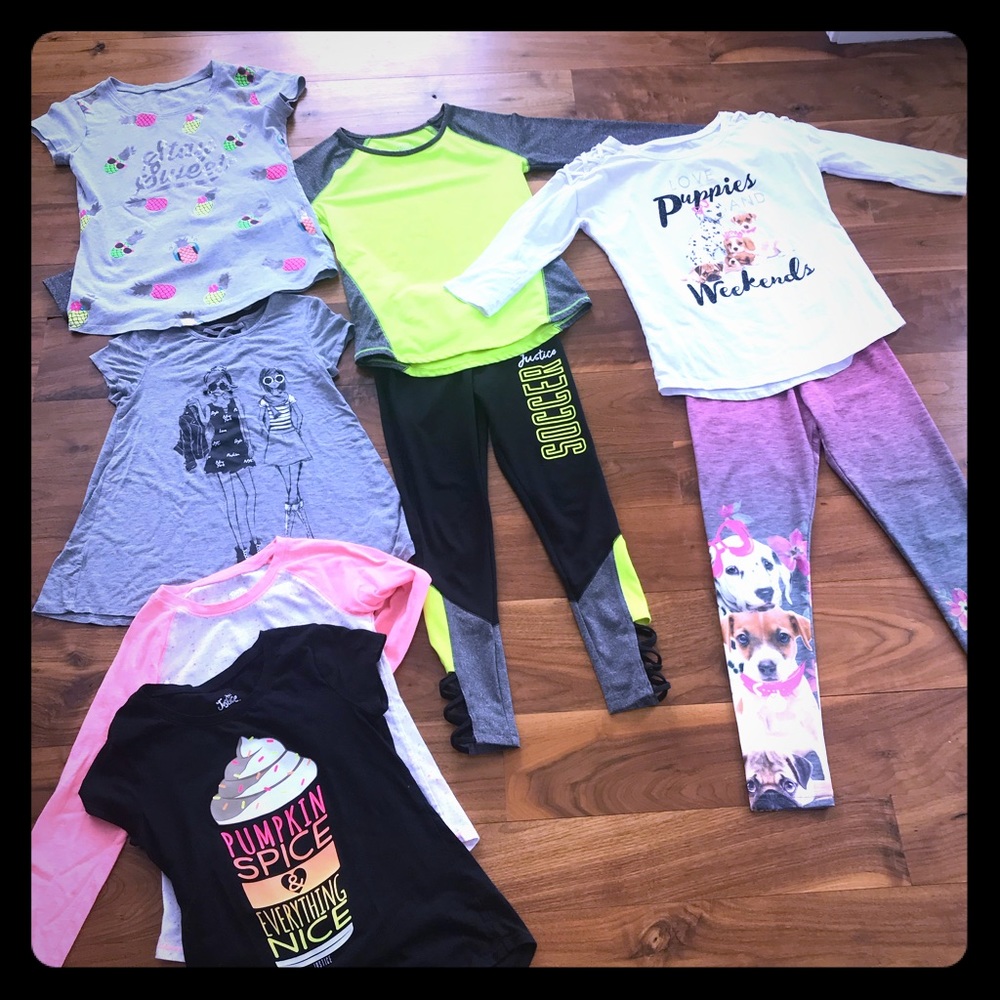 Girls justice bundle size 8 through 10